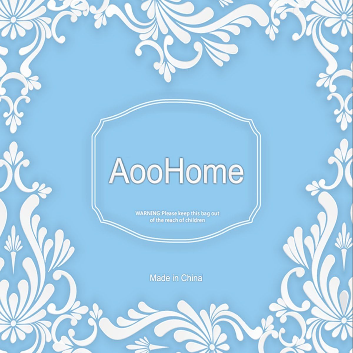AooHome waterproof EVA shower curtain texture view