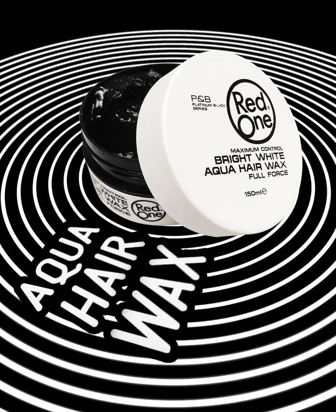 Red One Bright White Aqua Hair Wax 150ml - Image 8
