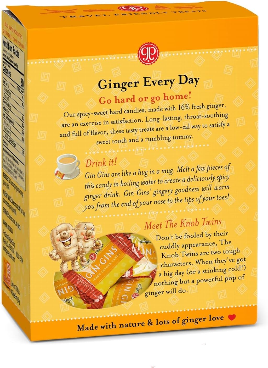 High-quality ginger candies showcasing the natural color of real fresh ginger.