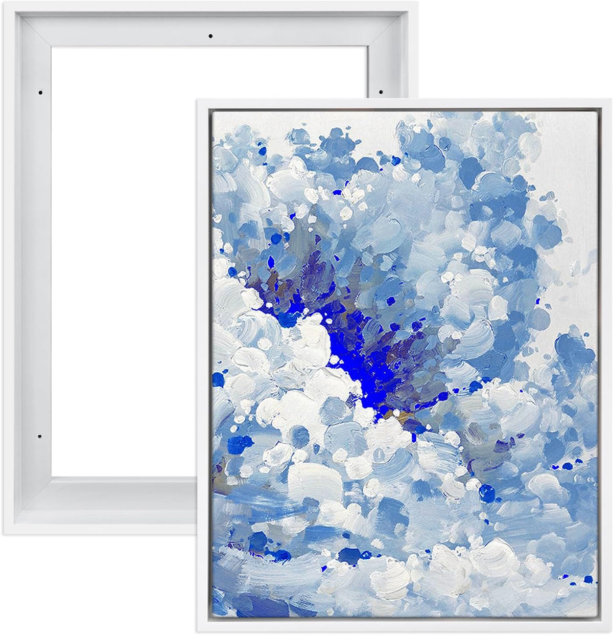 9x12 Black Canvas Frame for Wall Art Painting 0.6-0.8" Deep,2 Pack | Complete Frames,Easy Framing,Wall Art frame for Funky Abstract Prints Landscape Oil Painting Diamond Bedroom Decorations - Image 9