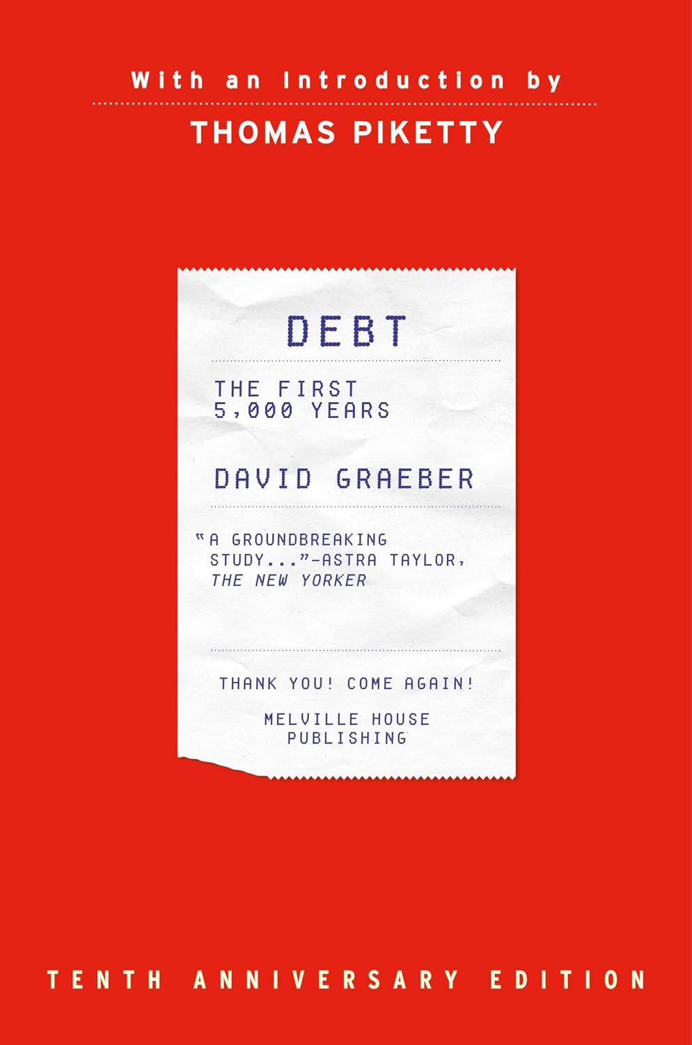 David Graeber Debt The First 5000 Years Updated And Expanded Hardcover front view book cover