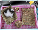 Handheld scale view showing size of Hamiledyi woven bed mat