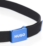 HUGO designer belt strap texture