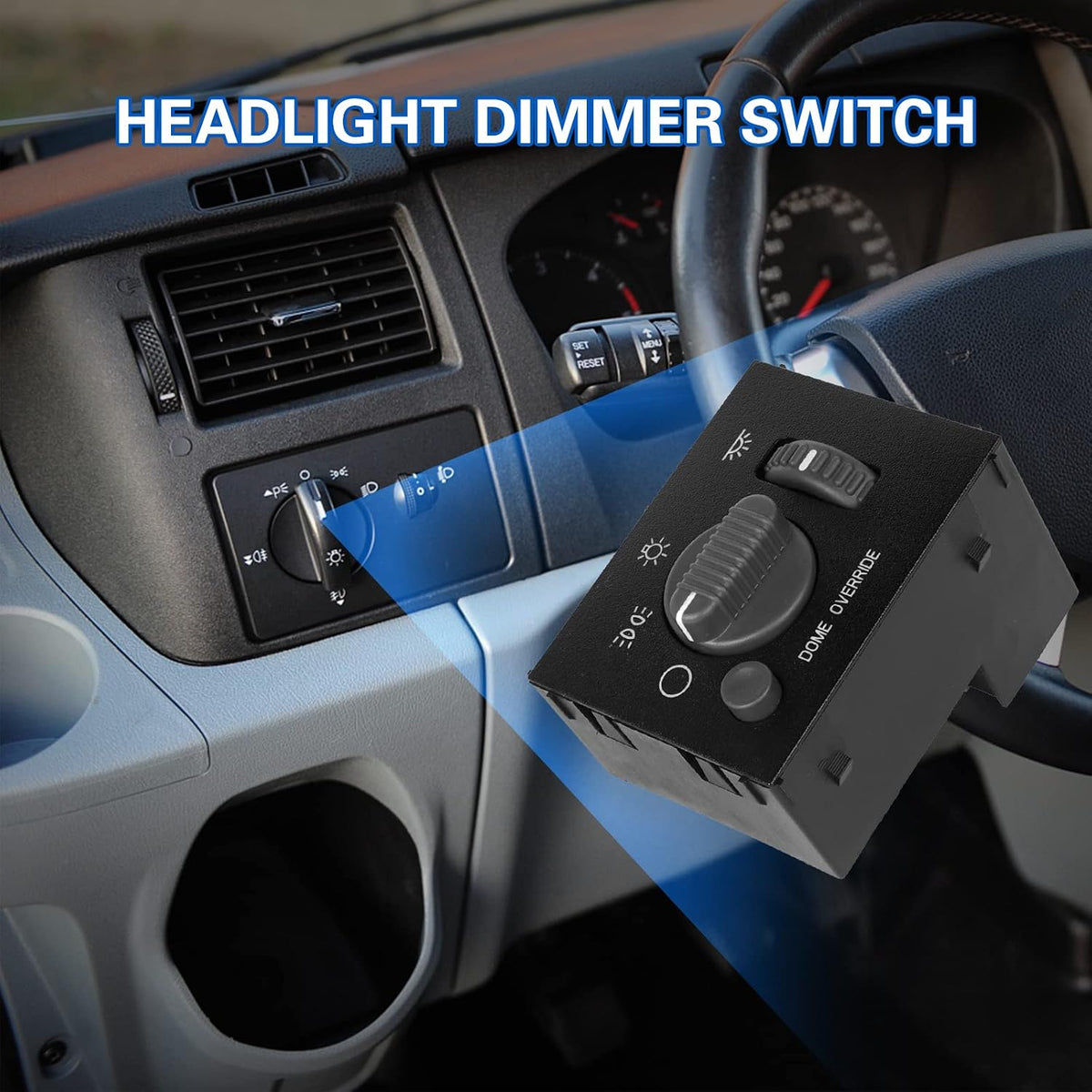LCWRGS 15755595 switch close-up of plastic housing and dome override button