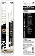 Side profile of the airtight storage tank liquid eyeliner pen by Milani.