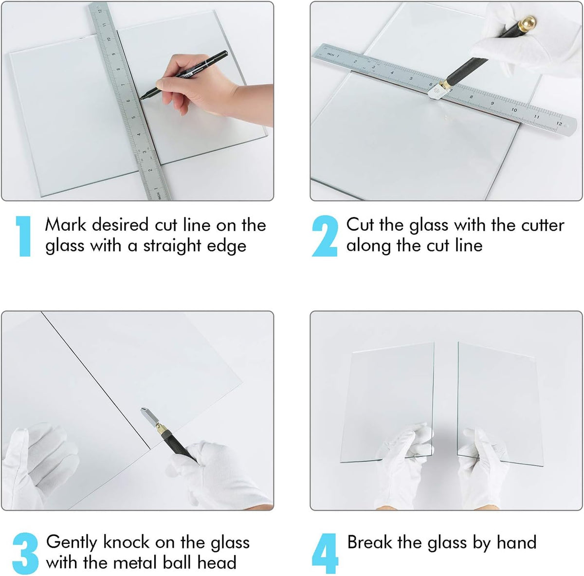 Glass Cutter Tool with Automatic Oil Feed - 2mm-20mm, Ideal for Mirrors, Tiles, Mosaic - Image 7
