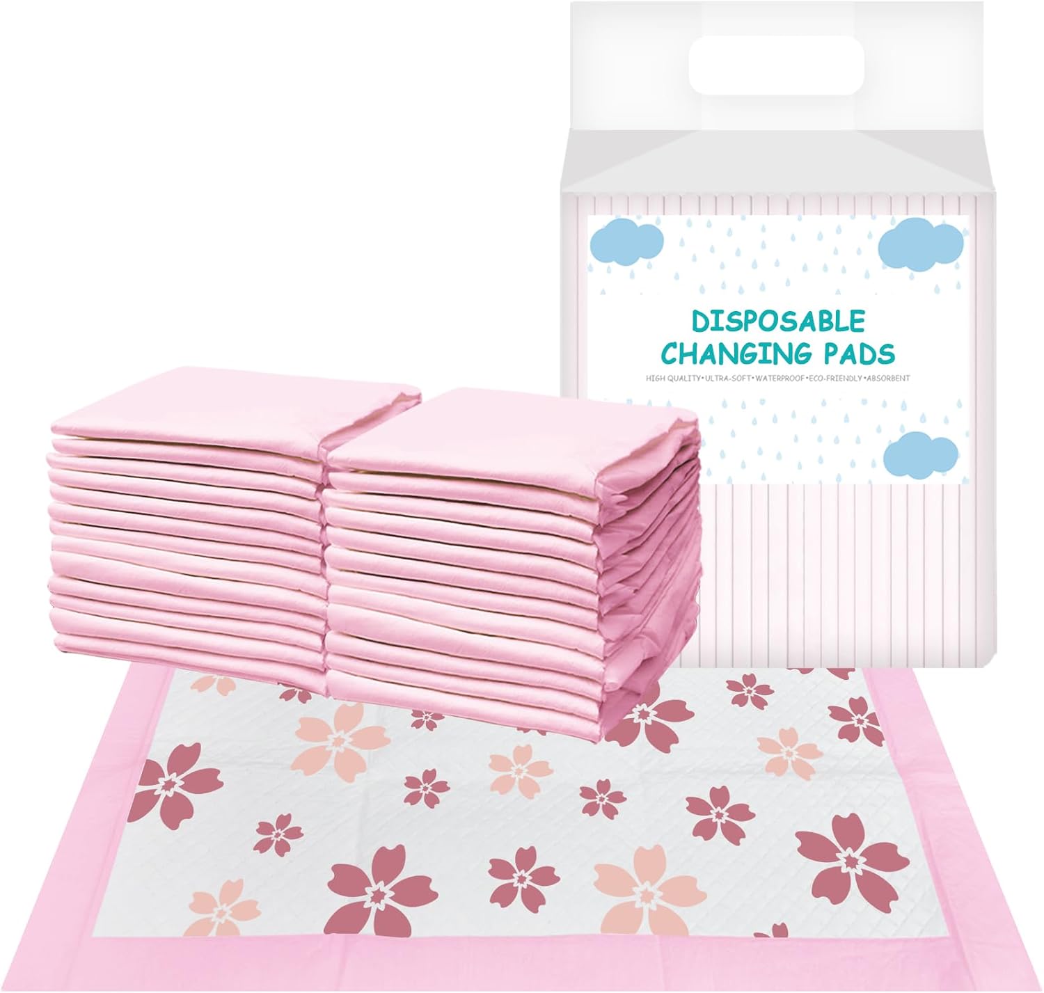 Foryee disposable baby changing pad liners front view