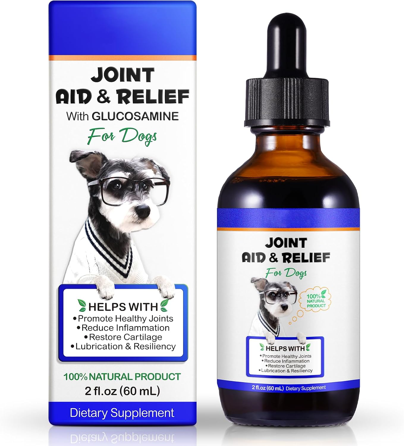 Herlosfeel joint supplement for dogs front view bottle
