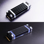 Glotrends aluminum heatsink close up texture