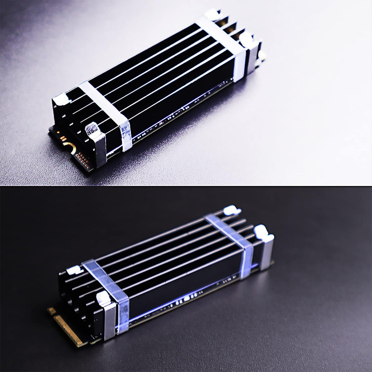 Glotrends aluminum heatsink close up texture
