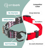 Side profile view of Embark Aztec dog collar