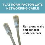 On-Q Legrand networking cable coiled white texture closeup
