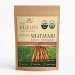 PureAyurbliss Organic Shatavari Root Powder front view authentic wellness supplement