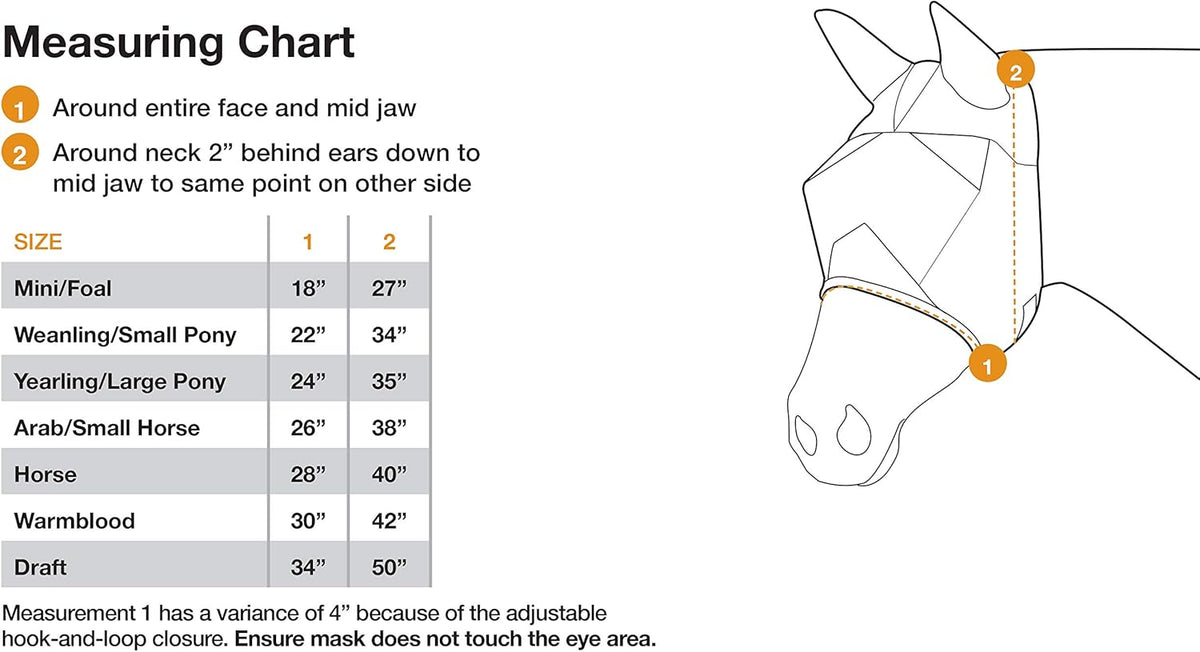 Side profile of horse wearing Cashel Quiet Ride Fly Mask