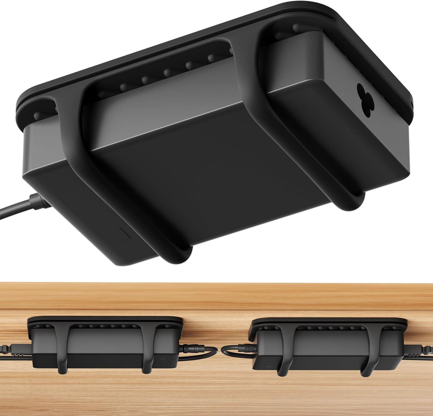 Eletiuo universal silicone laptop charger holder front view
