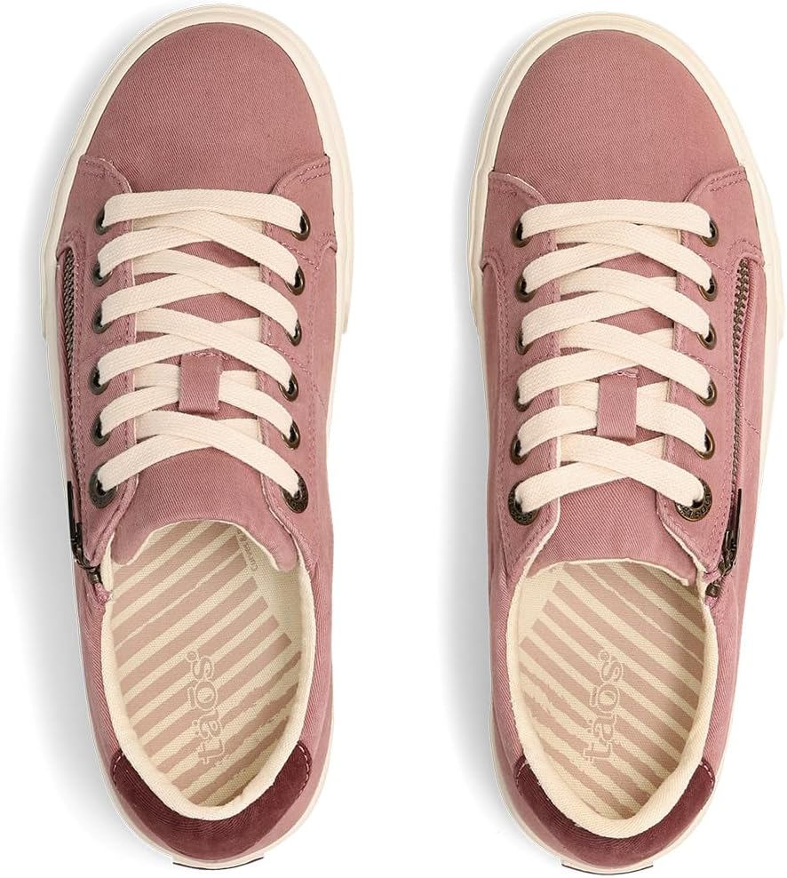 Taos Z Soul canvas sneaker top view displaying round toe silhouette