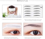 Micro Traders 100 pairs eyebrow transfer sheets layout