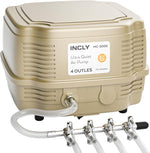 Incly 7W Ultra Silent Aquarium Air Pump front view for large fish tanks