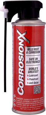 CorrosionX industrial strength rust inhibitor 6 fluid ounce aerosol front view