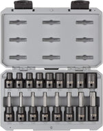 TEKTON Torx and external star impact socket set front view