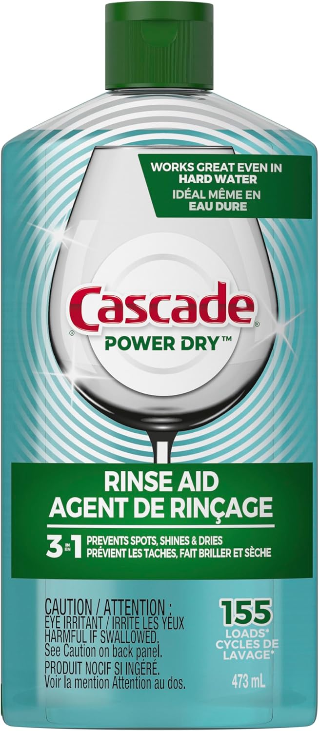Cascade Power Dry Dishwasher Rinse Aid, 16 fl oz - Image 1