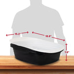 Arm and Hammer durable reinforced bottom litter box angle
