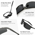 SUNGAIT driving sunglasses folded view