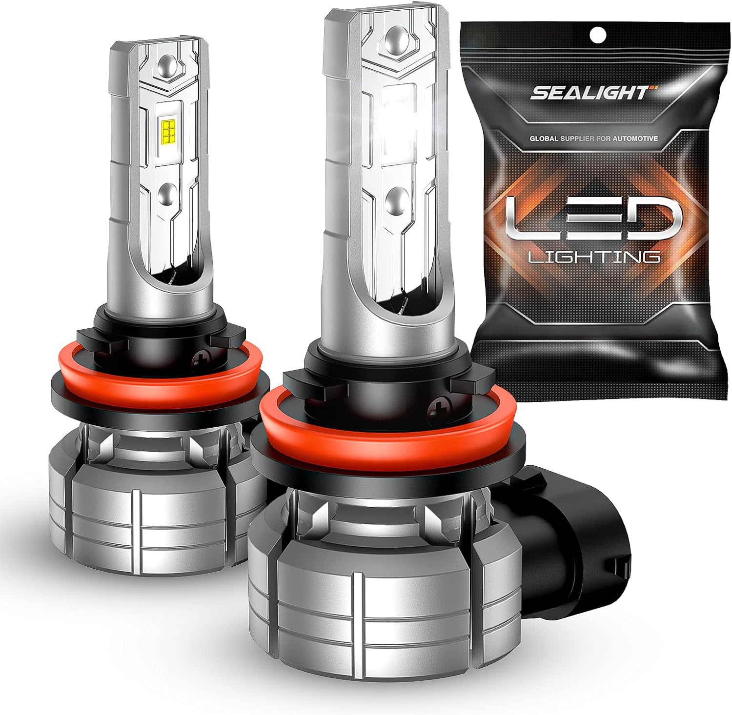 SEALIGHT H11 H8 LED fog light bulb front view high penetration automotive upgrade