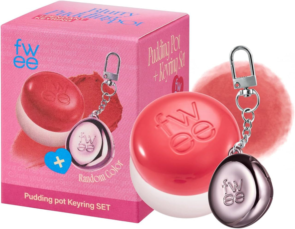 fwee Blurry Pudding Pot + Keychain SET | Airbrushed Blush & Lip, Buildable Pigment, Long-lasting, Lightweight, Easy to Blend, Natural Soft Matte Finish Makeup - Crush (Vivid Pink) | 0.17 oz - Image 11