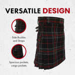 UT Kilts modern Scottish kilt side profile showing cargo pocket