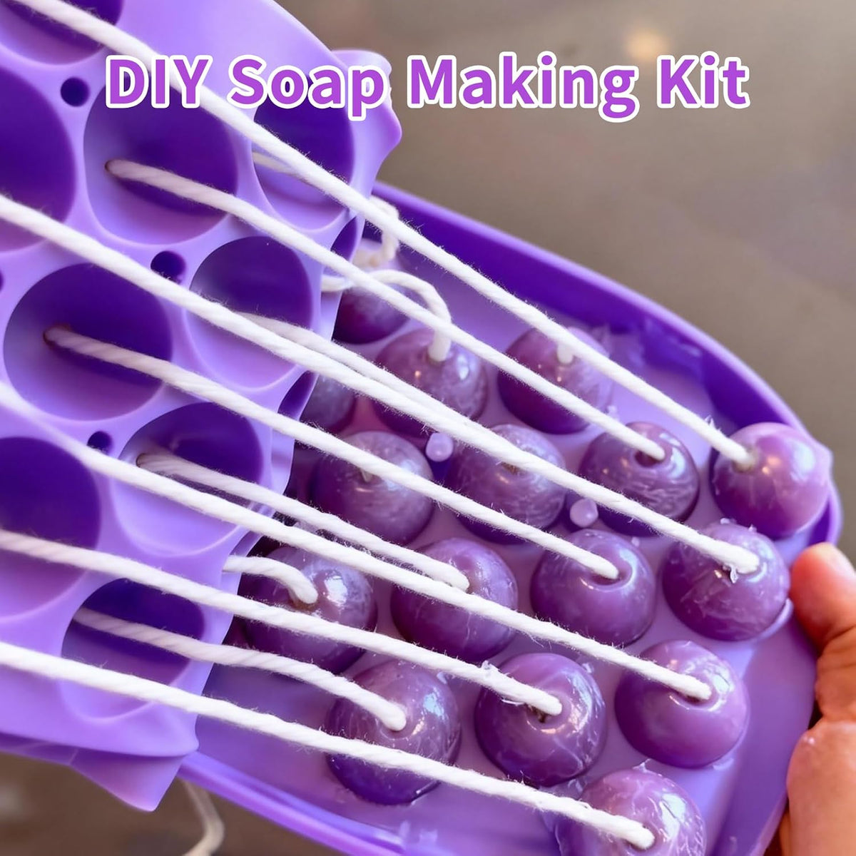 Grape cluster design silicone mold close up view