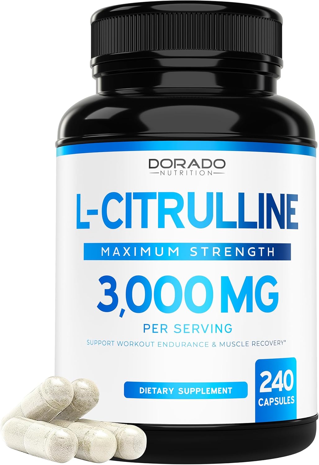 L Citrulline 3000mg Supplement (360 Capsules) Support L Arginine & Nitric Oxide Pills - L-Citrulline For Men & Women - Muscle Recovery & Pump Supplement - 3rd Party Tested, Vegan, Non-GMO - USA Made - Image 10