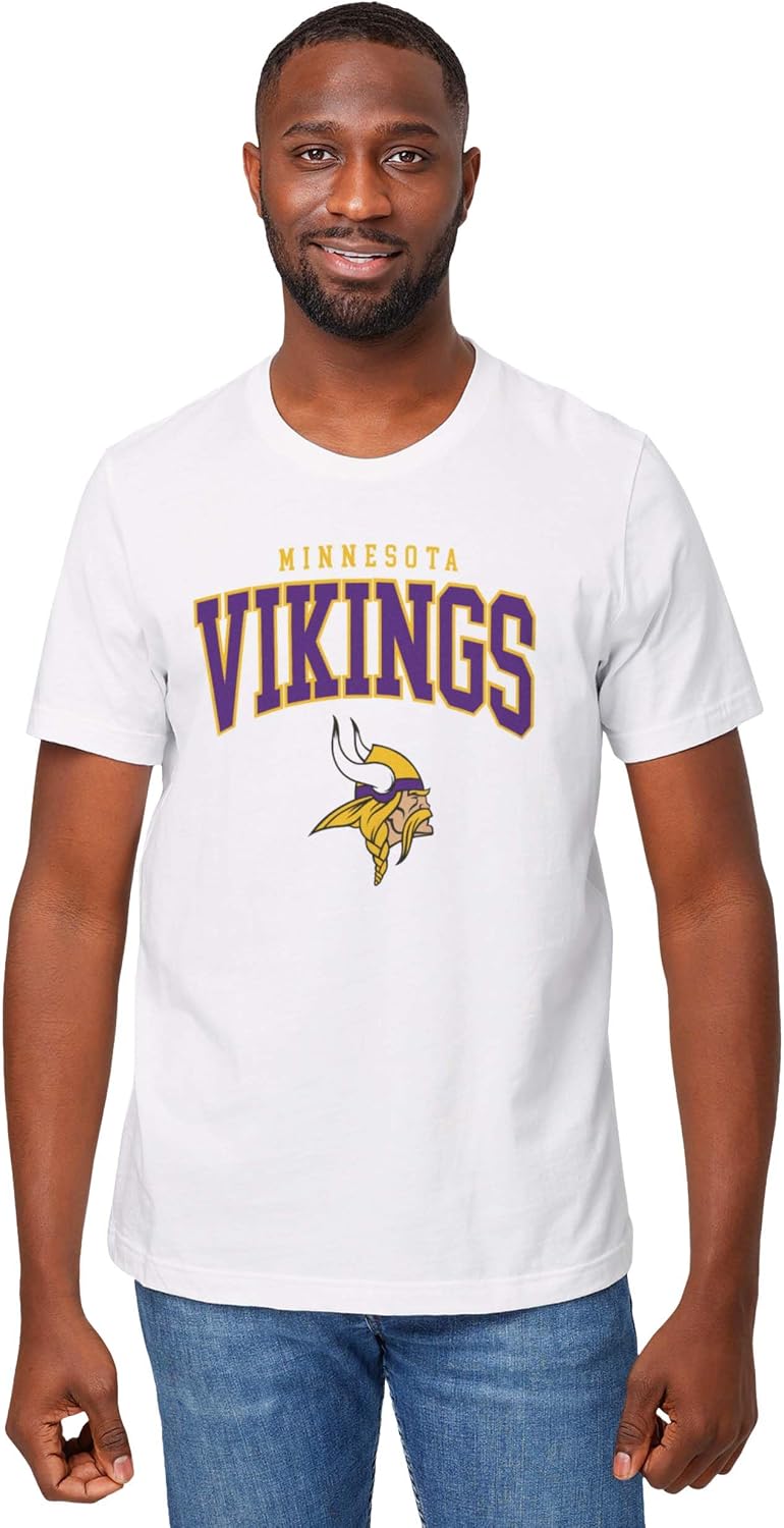 FOCO NFL Mens NFL Team Logo Classic Arched Logo T-Shirt - Image 13