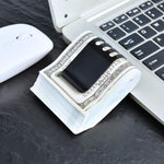 Lindenle front pocket wallet cash clip in hand