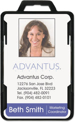 Advantus RFID blocking badge holder front view security accessory