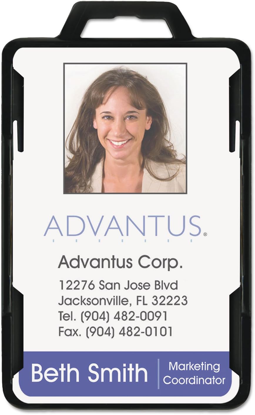 Advantus RFID blocking badge holder front view security accessory