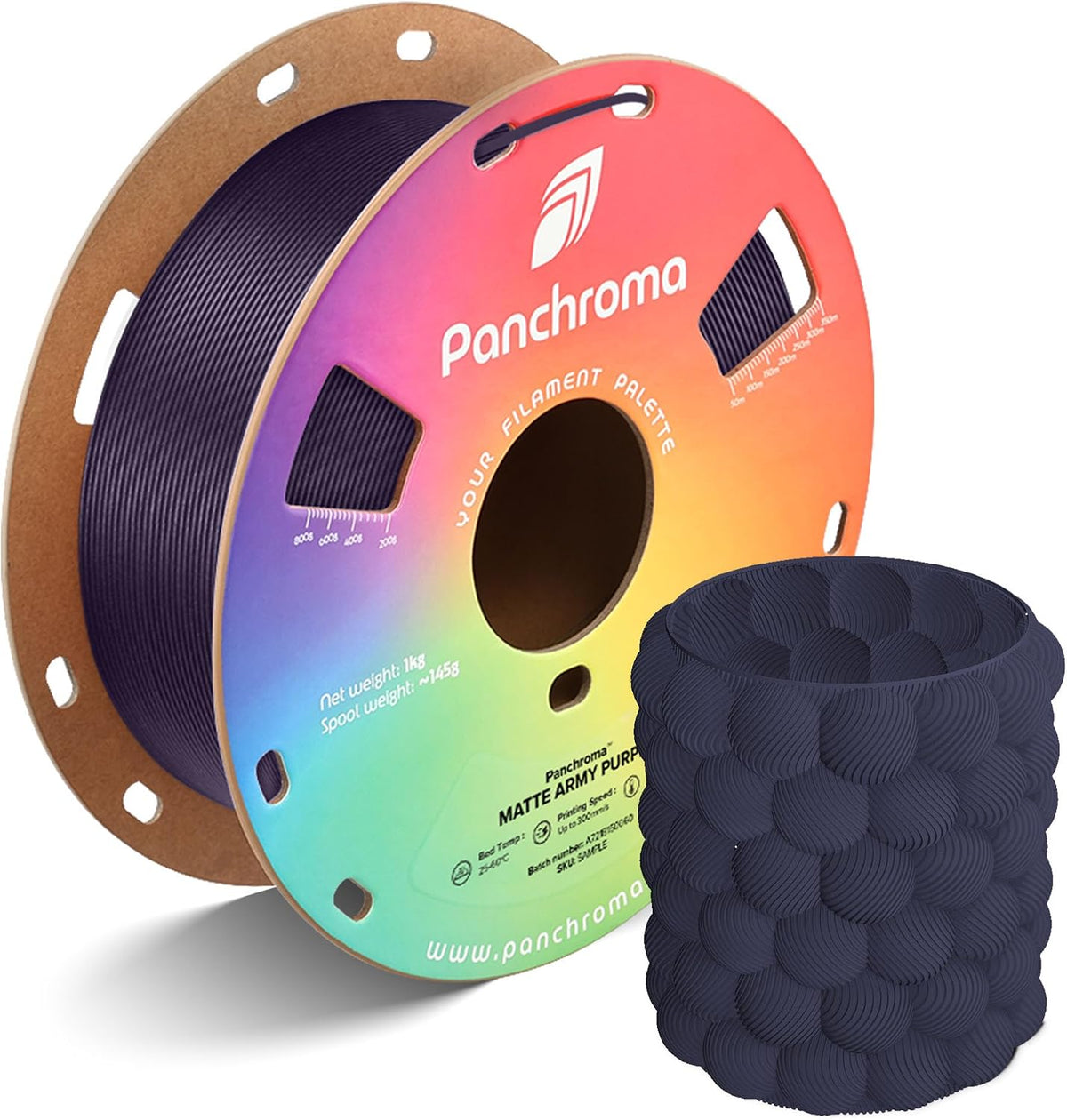 Polymaker Panchroma Matte PLA Filament 1.75mm, 1kg, Forest Green | High Speed 3D Printing Filament Fits for Most FDM 3D Printers, Smooth Finish & Hide Layer Lines, Accuracy +/- 0.02mm - Image 12