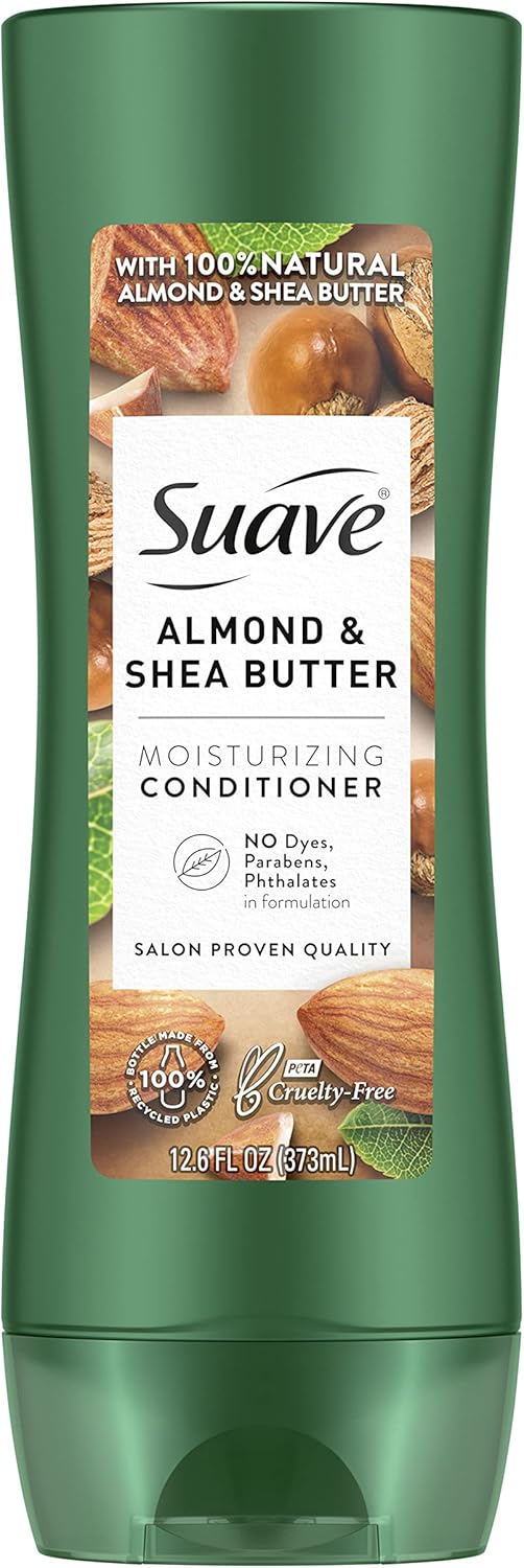 Suave Professionals Conditioner Almond & Shea Butter for Dry Damaged Hair 12.6 Ounce Bottles (Pack of 6) - Image 1
