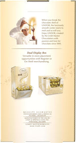 Elegant white and gold foil wrapped Swiss style luxury confections for dessert display