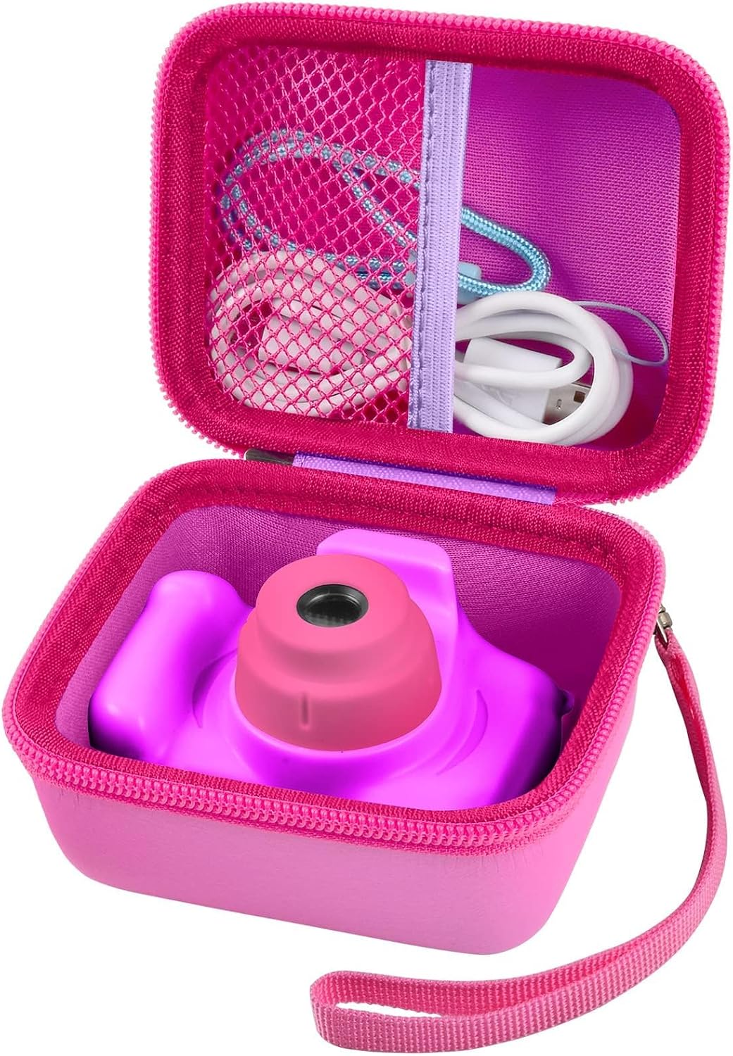 ANFHOH kids camera case hard shell texture view