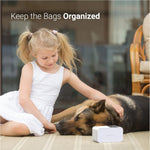 SVD.PET dog poop bag dispenser loaded with multiple waste bag rolls