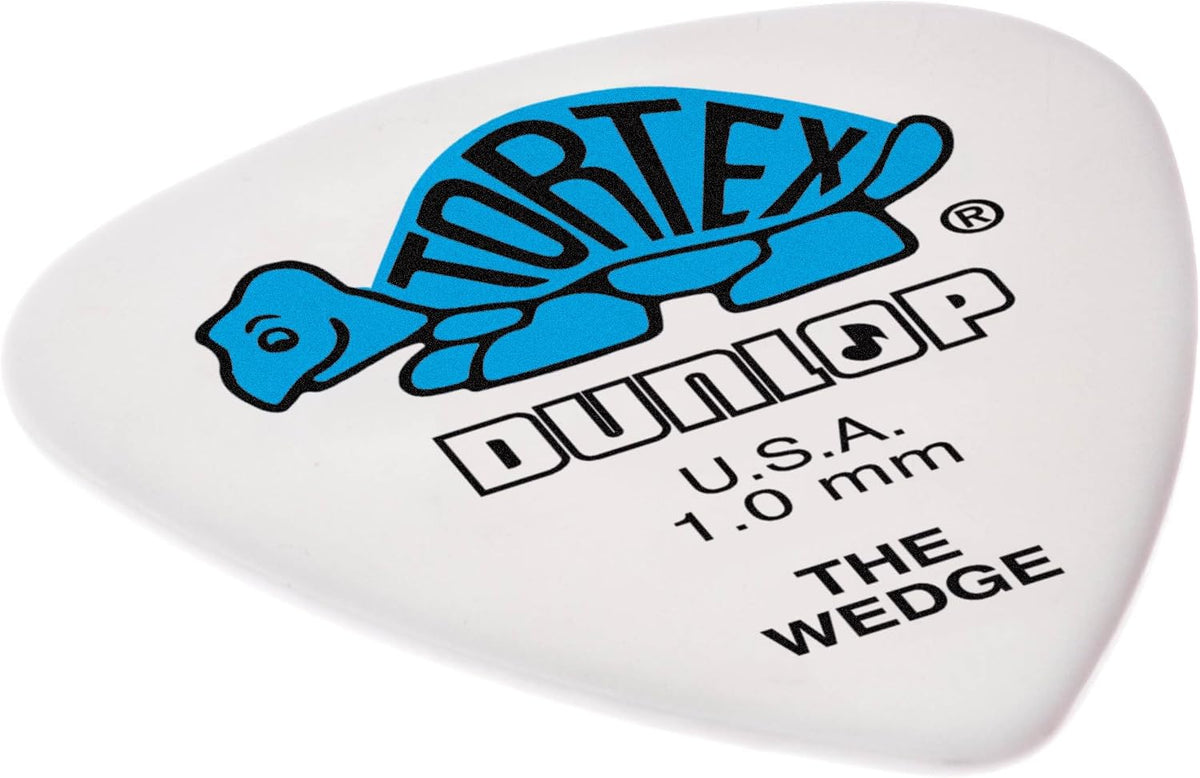 Jim Dunlop 1.0mm guitar pick side profile displaying thickness
