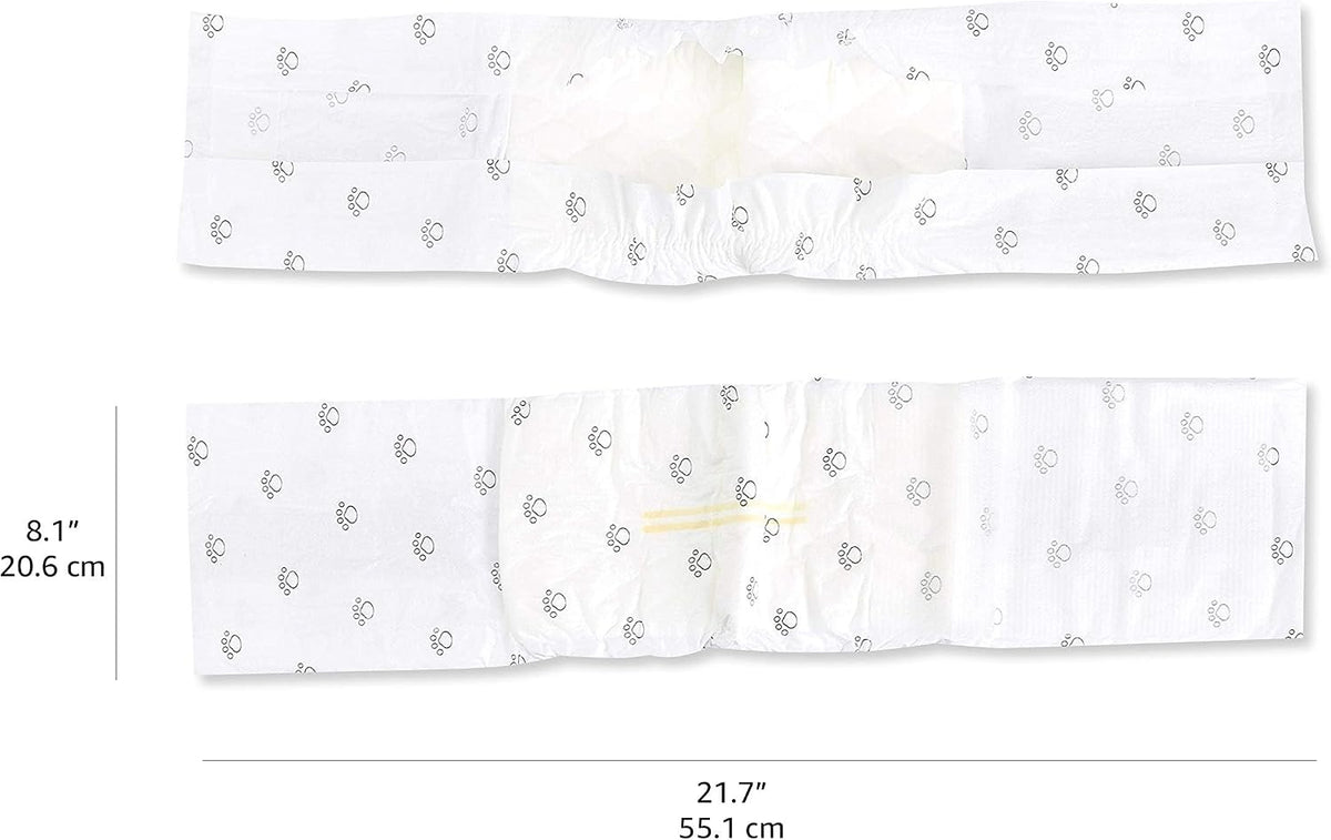 Absorbent core layer illustration of disposable male dog diaper nappy