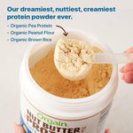 Imported USA organic vegan protein powder by Orgain container lid