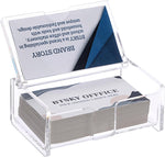 BTSKY clear acrylic business card holder front view