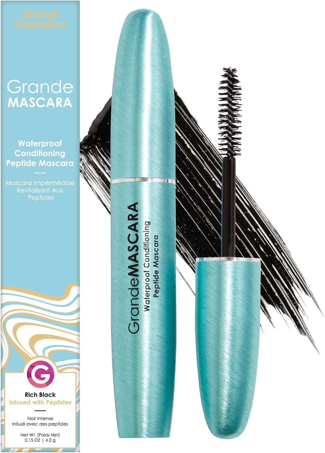 Grande Cosmetics GrandeMASCARA front view luxury packaging