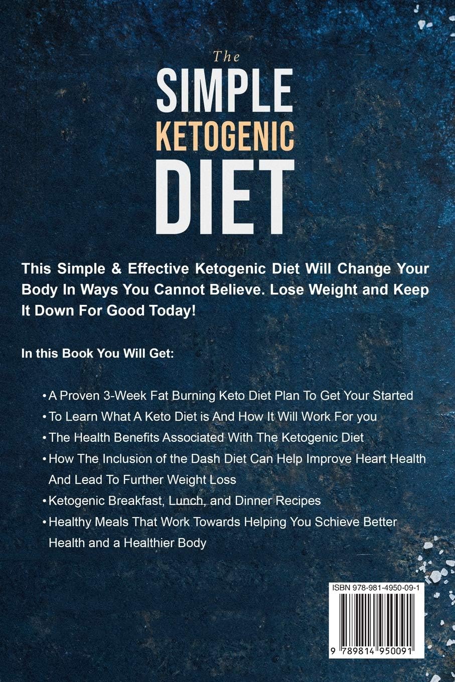 The Simple Ketogenic Diet book cover and details