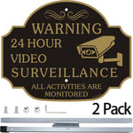 Bstersign reflective aluminum security sign with metal stake