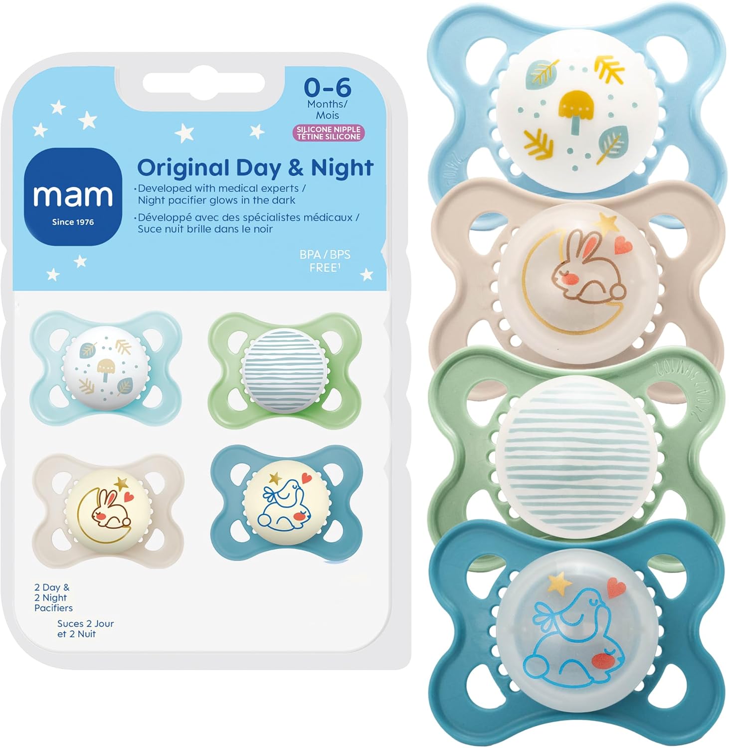 Mam Original Baby Pacifiers 0-6 Months front view