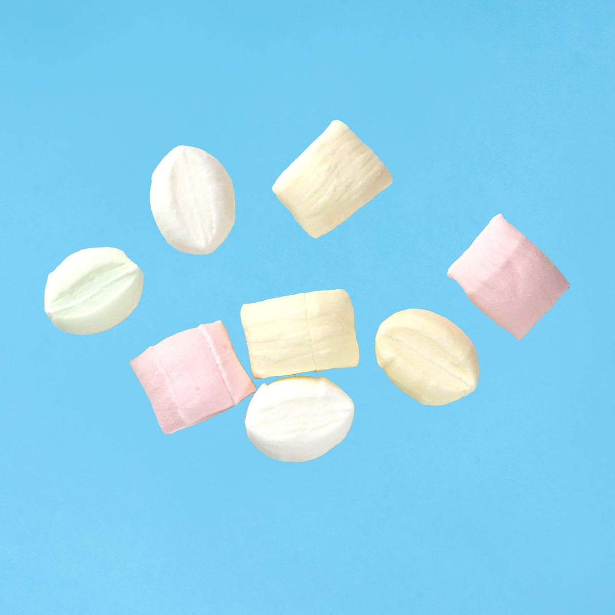 Bulk packaging of authentic USA imported pastel candy mix for weddings and parties.